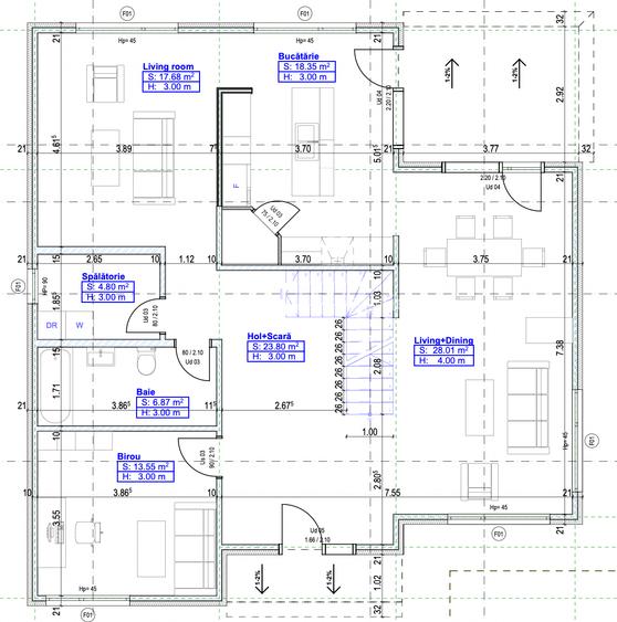 Casa la rosu cu Teren 620 mp, utilitati, canalizare, autobuz, asfalt - 2