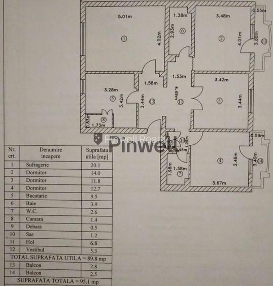 4 Camere Vitan Mall–Etaj 2/8 | Decomandat | Centrala Proprie | Parcare - 11