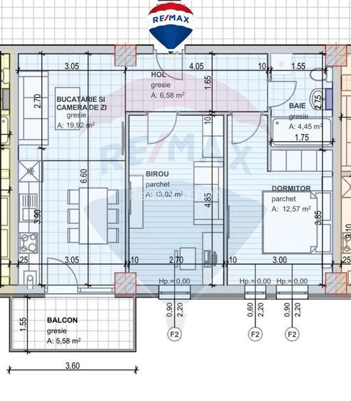 Apartament cu 3 camere de vânzare în bloc nou, zona Centrala - 18
