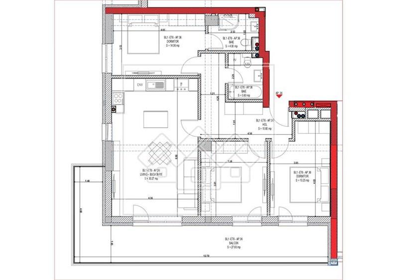 Apartament de vanzare in Sibiu - 4 camere - ansamblu nou, bl cu lift
