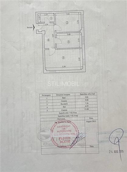 Apartament 2 Camere Decomandat 42.5mp Galata Platoul Insorit - 10