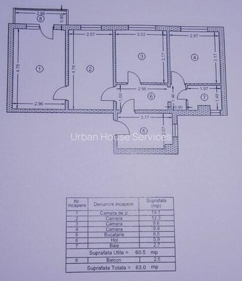 Apartament 4 camere, etaj 1, zona Nicolae Grigorescu - 7