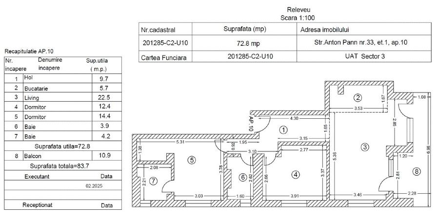 Apartament 3 Camere Unirii - Complet Mobilat - Bloc Nou 2026 - 3