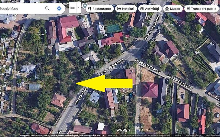 Teren intravilan 640 mp, D = 22,5 m, zona centrala - str. Manastirii - 2