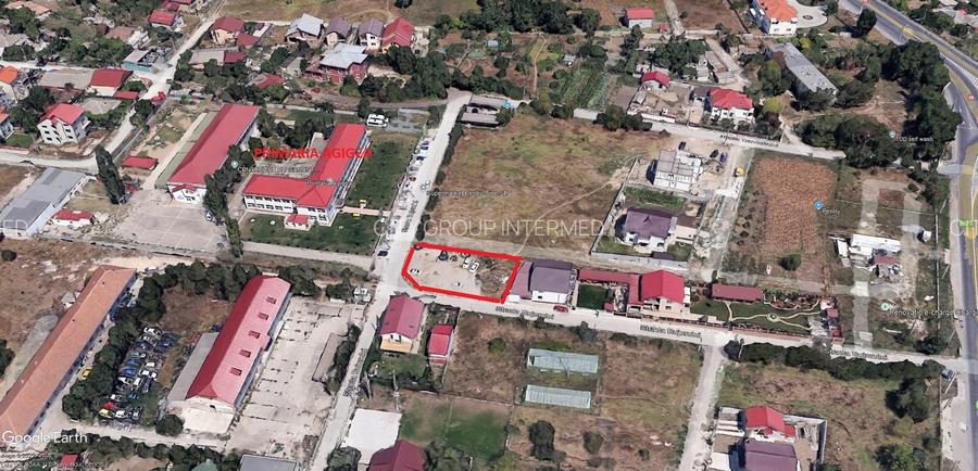 Agigea - vis a vis de Primarie - teren 462mp cu deschidere la 3 strazi - 3