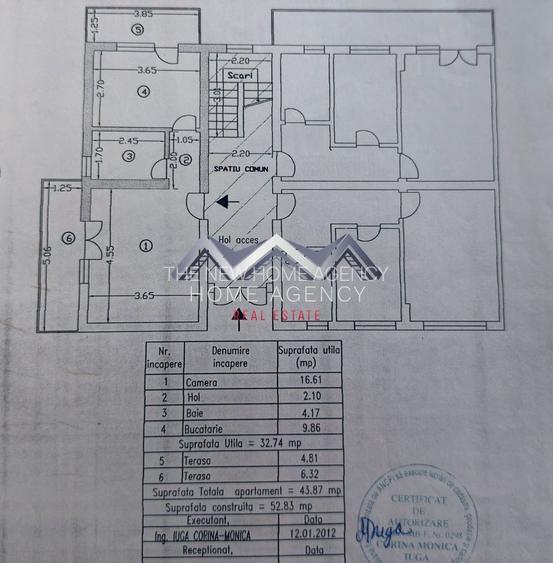 Apartament 2 camere Otopeni central | mobilat, utilat, parcare - 1