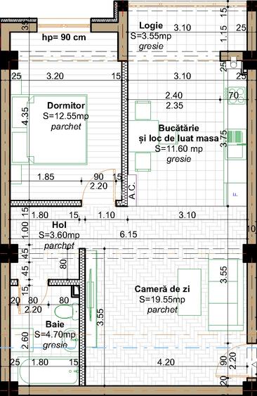 VALEA LUPULUI ap.2 camere decomandat, bloc nou, et.1, FINALIZAT,tva 9% inclus! - 2