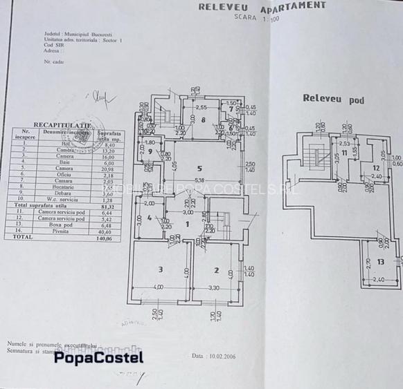 Gara de Nord - Plevnei 3 camere decomandat parter 81 mp + pivnita + pod - 17