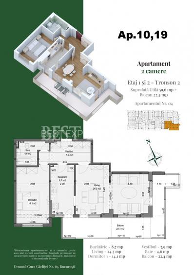 2 camere – Ideal pentru cupluri sau inceput de familie - 3