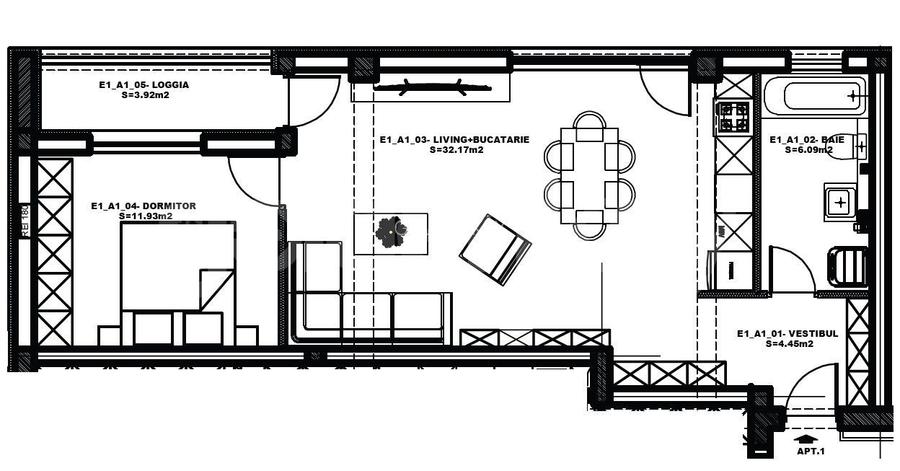 Atlanta Residence | Vedere libera | Apartament modern 2 camere | 72mpc - 1