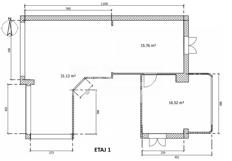 Casă de închiriat, Strada Republicii,  D+P+2E, curte proprie de 550 mp - 14