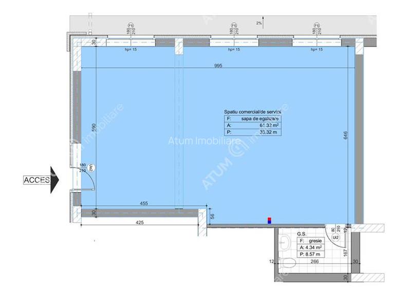 Spatiu comercial cu 2 locuri de parcare zona Pictor Brana din Selimbar - 3