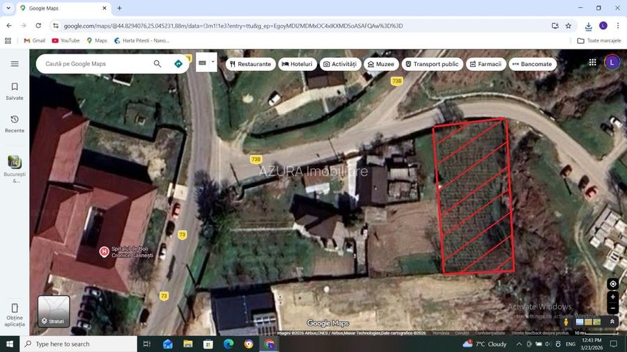 Teren intravilan 1000 mp, utilități, lângă Spital Călinești - 2