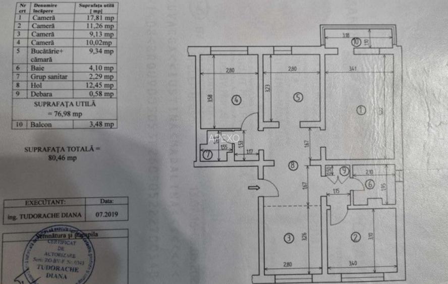 Apartament de 4 camere ( Decomandat )-Craiter - 8