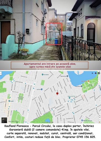 Floreasca-Lacul Tei garsonieră dublă-studio 41 mp parter la curte - 13