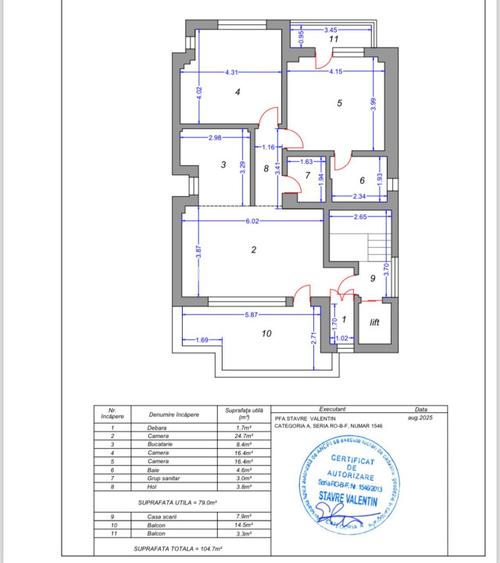 Apartament - 3 camere - decomandat - Calea Mosilor - Obor  - 6