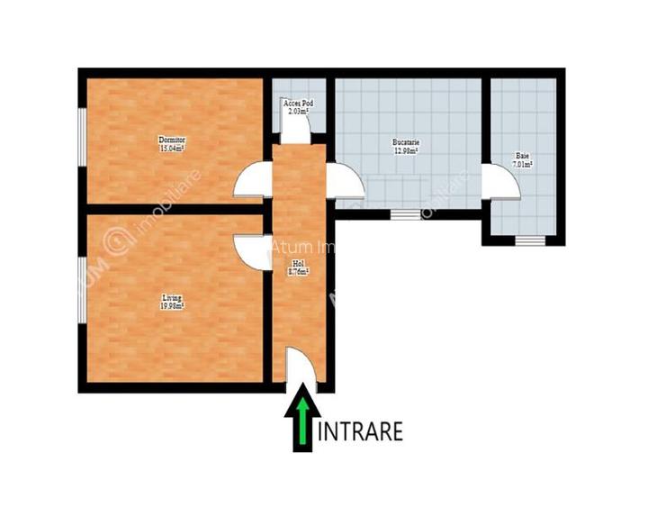 Apartament la casa cu 2 camere decomandate in zona Gusterita din Sibiu - 7