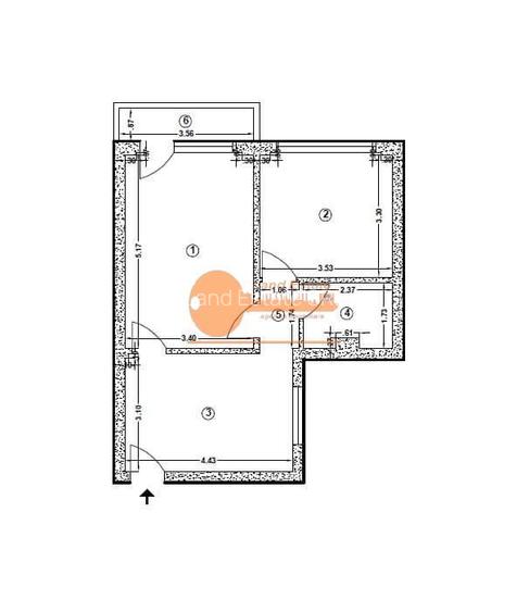 2 camere la 12 minute de metrou, - 1