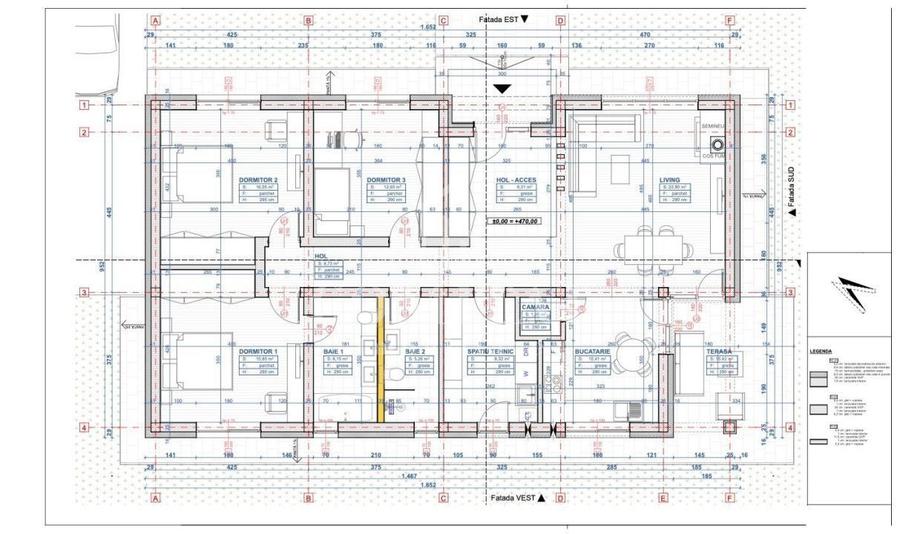Casă eficientă energetic pe 1 nivel în Chinteni - 1