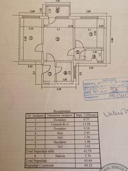 Apartament 3 camere, central, renovat si termoizolat - 11