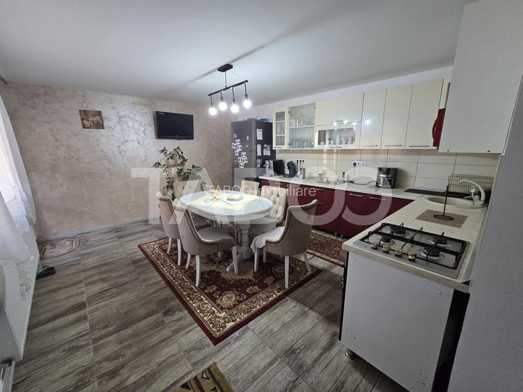 Casa mobilata de vanzare 150 mpu teren 450 mp garaj Piata Cluj Sibiu - 14