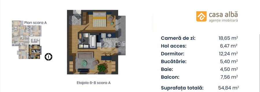 PROIECT NOU | apartament 2 camere LA CHEIE | Pacurari - Alpha Bank - 11