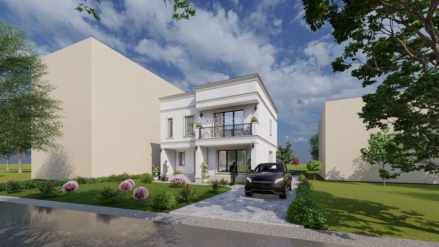 Vila Neoclasica zona CENTRALA Otopeni curte 500m2 - 3