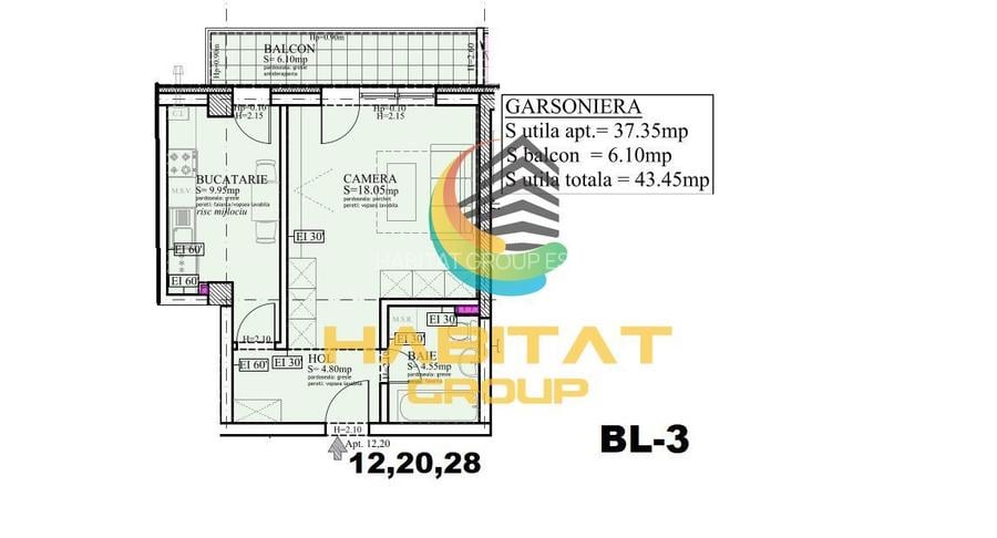 Pallady Garsoniera decomandata 44 mp langa Parcul Teilor - 2