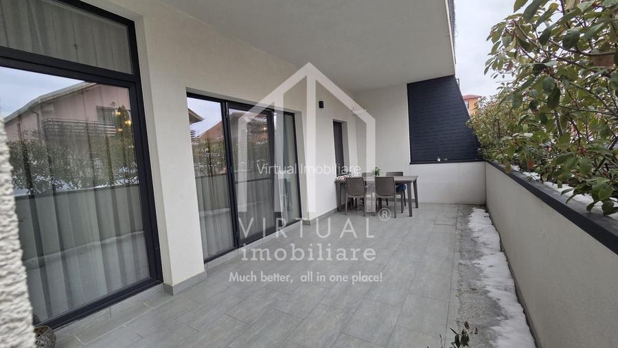 Apartament 3 camere - Mobilat si utilat - 83 mp utili + terasa de 19mp - 14