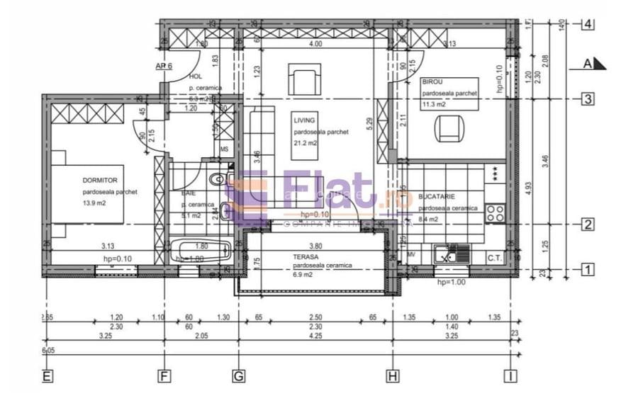 Apartament 3 camere Sanpetru Strada Primăverii - 18