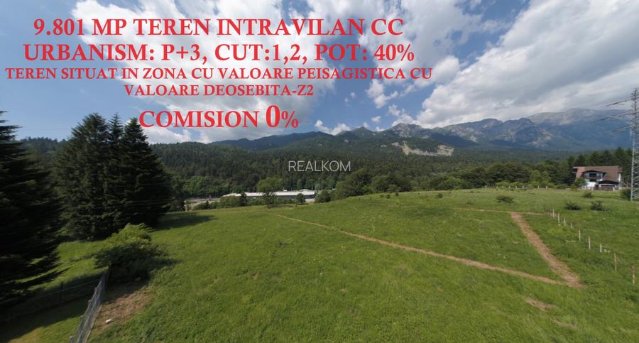 TEREN PENTRU DEZVOLTARE SINAIA-CUMPATU Str. Zamora-9.801 mp-Comision 0% - 19