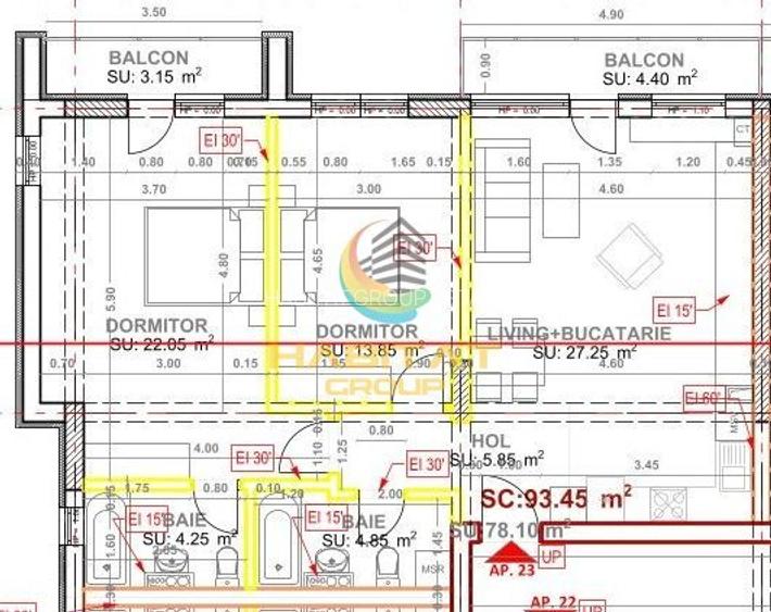 Apartament 3 camere 86 mp Predare Imediata - Pallady - 1