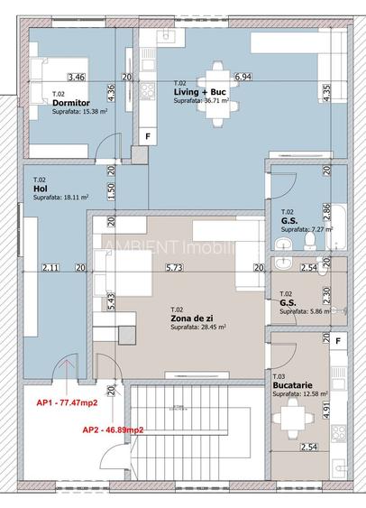 Apartament cu 2 camere, etaj 1, bloc NOU, VASLUI zona NORD, cu plata în RATE; - 4