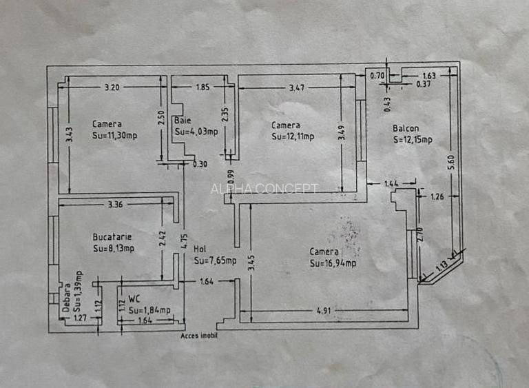 3 CAMERE cu terasa 13 mp - TOMIS II - 14