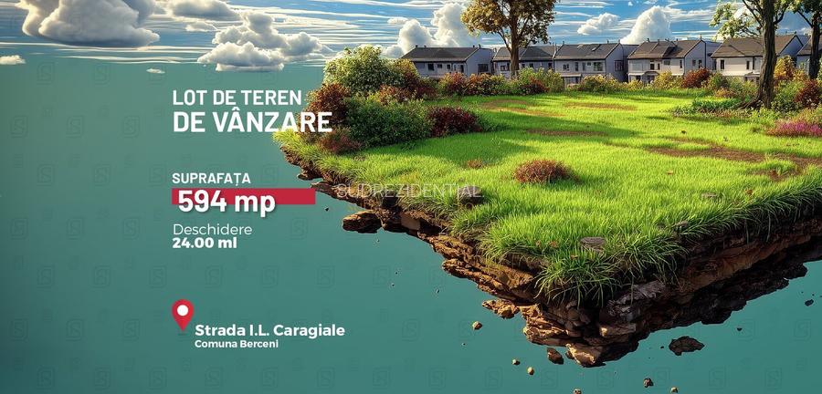 Oportunitate rezidentiala, Teren intravilan 594 mp, Comuna Berceni - 3