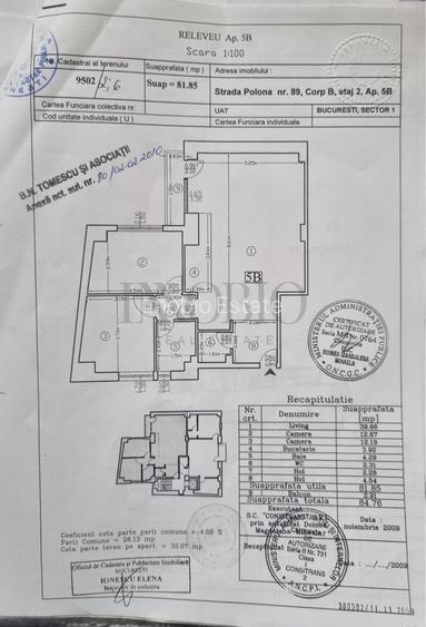 Apartament 3 camere | Strada Polonă | Parcare subterană - 1
