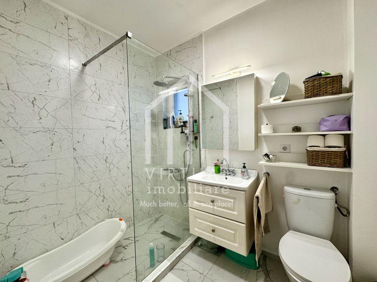 Apartament cu 3 camere, 58mp utili + curte 74mp, parcare, Selimbar