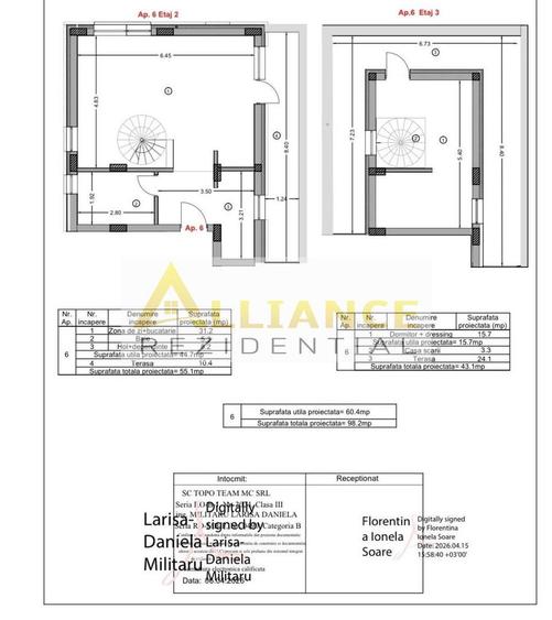 Apartament 2 camere + scara interioara + terasa 34MP | Zona Berceni