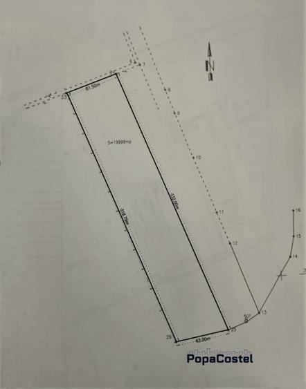 Otopeni Ferme teren intravilan 20000 mp deschidere 61,5 m