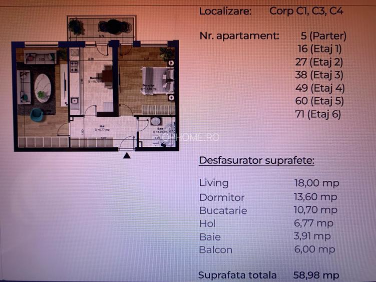 Apartament 2 camere decomandat, bloc nou, metrou Berceni - 6 min. - 12