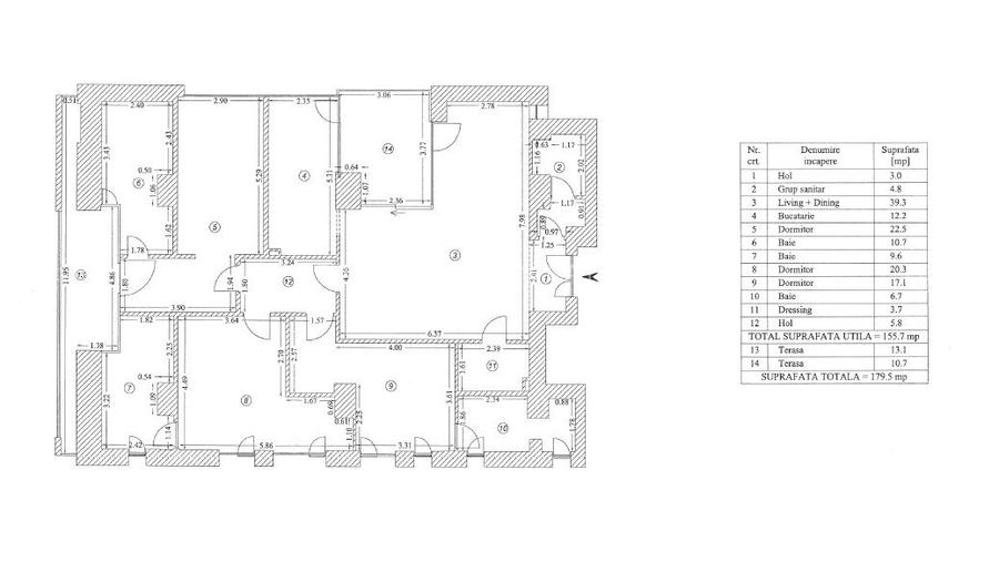 Apartament de inchiriat – 4 camere, vedere directa catre Parcul Herastrau - 30