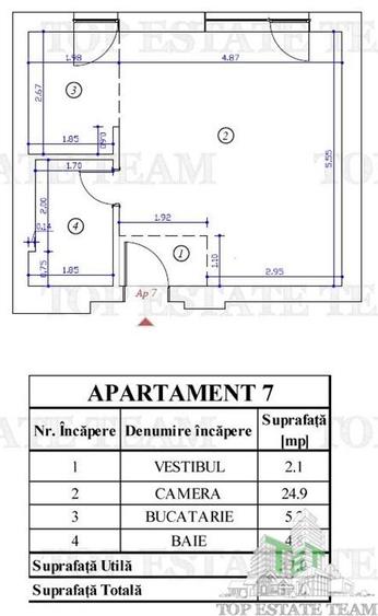 Studio in bloc nou de vanzare in Voluntari