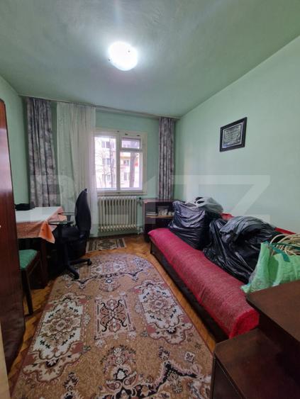 Apartament cu 3 dormitoare, 2 bai, boxa mare, parter inalt, balcon, Manastur