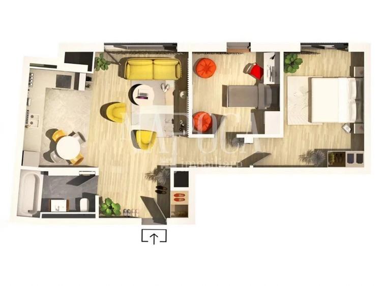 Apartament 3 camere de vanzare in Centru, Cluj Napoca
