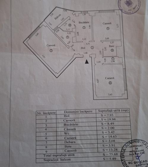 Apartament 3 camere 81mp, Ansamblul Dorobantilor.