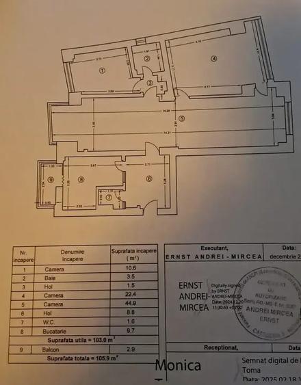 PIATA UNIRII BIBLIOTECA NATIONALA 4 CAMERE ETAJ 1/8 BLOC 1990