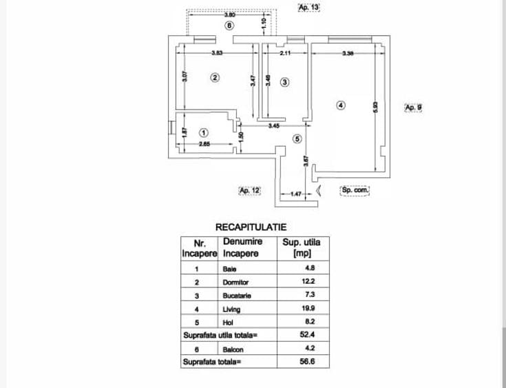Apartament 2 Camere | 57 mp | Bloc Nou 2025 | Parcare Inclusă - zona Visani