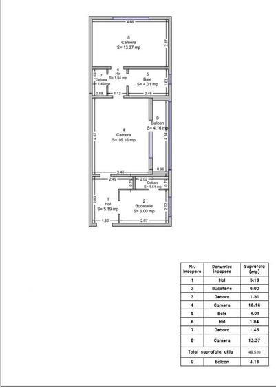 Apartament cu 2 camere, zona Gheorghe Lazăr