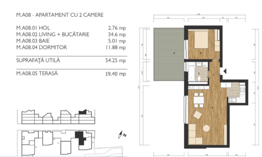 Apartament cu 2 camere - M99 Residence - 5