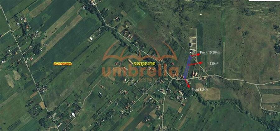 Teren de vanzare Colonia Valea Fanatelor. Extravilan 1.830m²